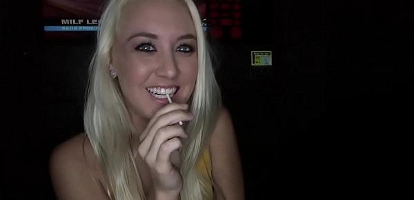  BANGBROS - Blonde Pornstar Roxxi Silver Sucking Dick In A Dank Glory Hole